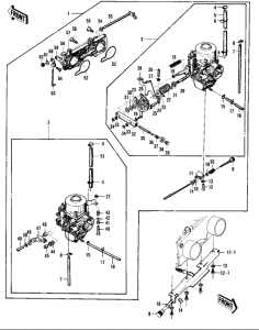 KZ400 Carburetor assy