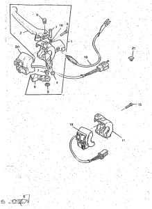CW50 Handle switch. lever