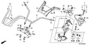 NSA700 Handle pipe / top bridge