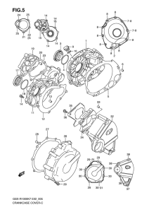 GSX-R1000 Crankcase cover ass`y  (v