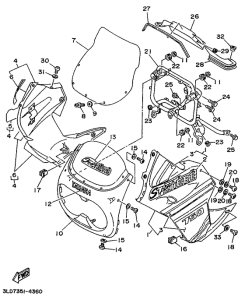 XTZ750 Обтекатель 1