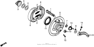 XR500 Передний тормоз