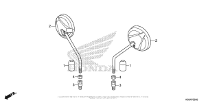 MSX125 Зеркало