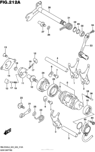RM-Z250 Механизм  переключения передач