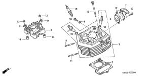 XR80R Головка цилиндров