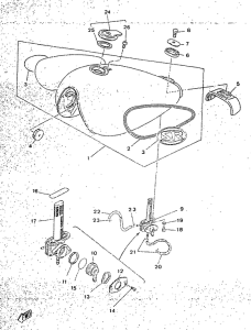 SR250 Топливный бак