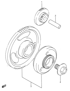 GSX600 Муфта стартера