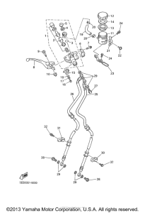 YZF-R6 Главный тормозной цилиндр