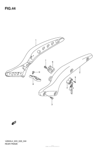 VZ800 Рама задняя часть