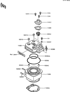 AR125S Цилиндр и головка цилиндров
