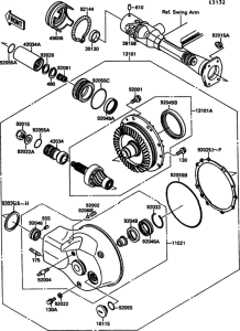 VN1500 Drive shaft / final gear(1 / 2)