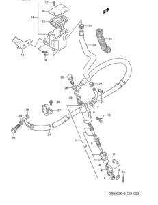 DR650 Задний тормозной цилиндр