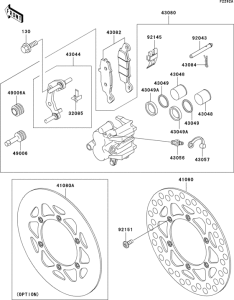  Front brake(kx85-a4 / b4)