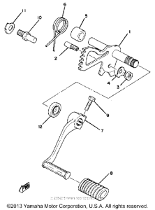 XS1100G Shift shaft pedal
