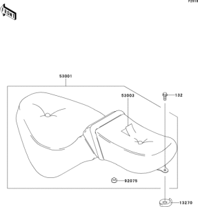 VN800 Сиденье