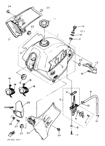 XT600 Топливный бак