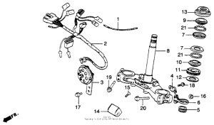 XL250S Steering stem 80-81