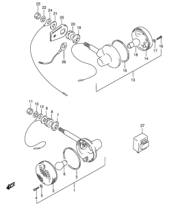 GS125 Поворотники