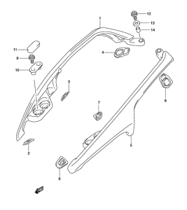 AN650 (ABS) Ручка пассажира