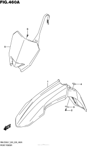 RM-Z250 Переднее крыло