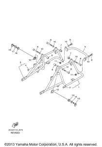 XV1900CT Крепление боковых сумок