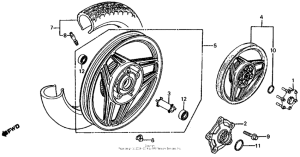 VF750S Переднее колесо