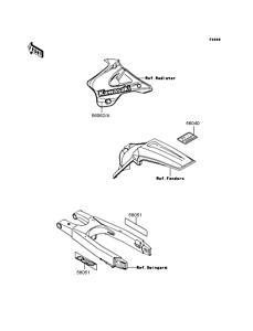 KX125 Наклейки