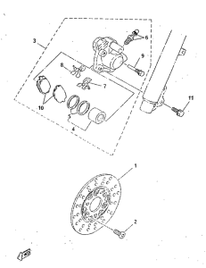 CY50R Freno delantero