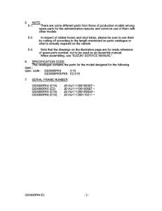 GSX600 Catalog preface