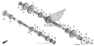 CRF100F Трансмиссия