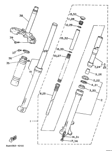 DT50LC Передняя вилка