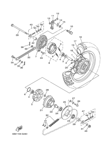 TTR110E Переднее колесо