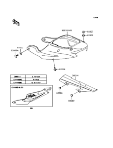 ZX636 Боковые обтекатели