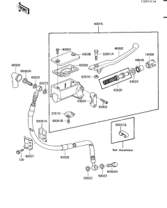 KL600 Передний тормозной цилиндр