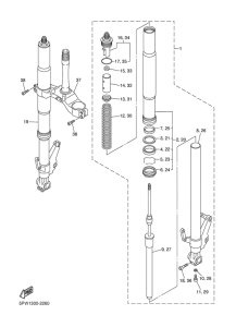 YZF-R1 Передняя вилка