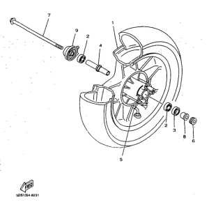 YP125 Переднее колесо