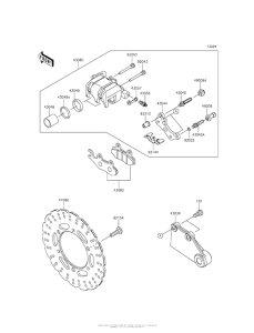 EX300 Задний тормоз