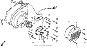 CB1000 Крышка картера левая