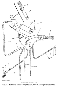 PW50D Руль -тросы