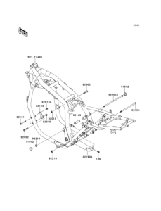 ZR1200 Крепление двигателя