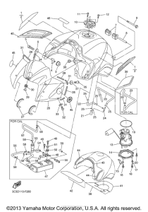 FZS10W Топливный бак