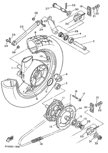 FJ1200 Переднее колесо