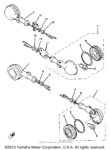 SR250J Поворотники