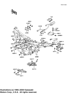 KZ1000 Рама ,крепежные детали