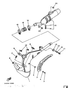 DT125LC Выхлопная система