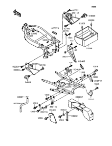 ZX400 Короб для АКБ