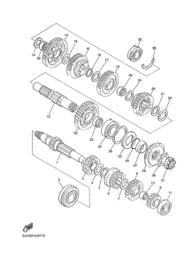XJR1300 Трансмиссия