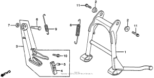 GL650I Main stand + side stand