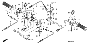 RT16 Handle lever / switch / cable
