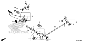 CTX700N DCT Педали